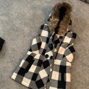Buffalo plaid vest